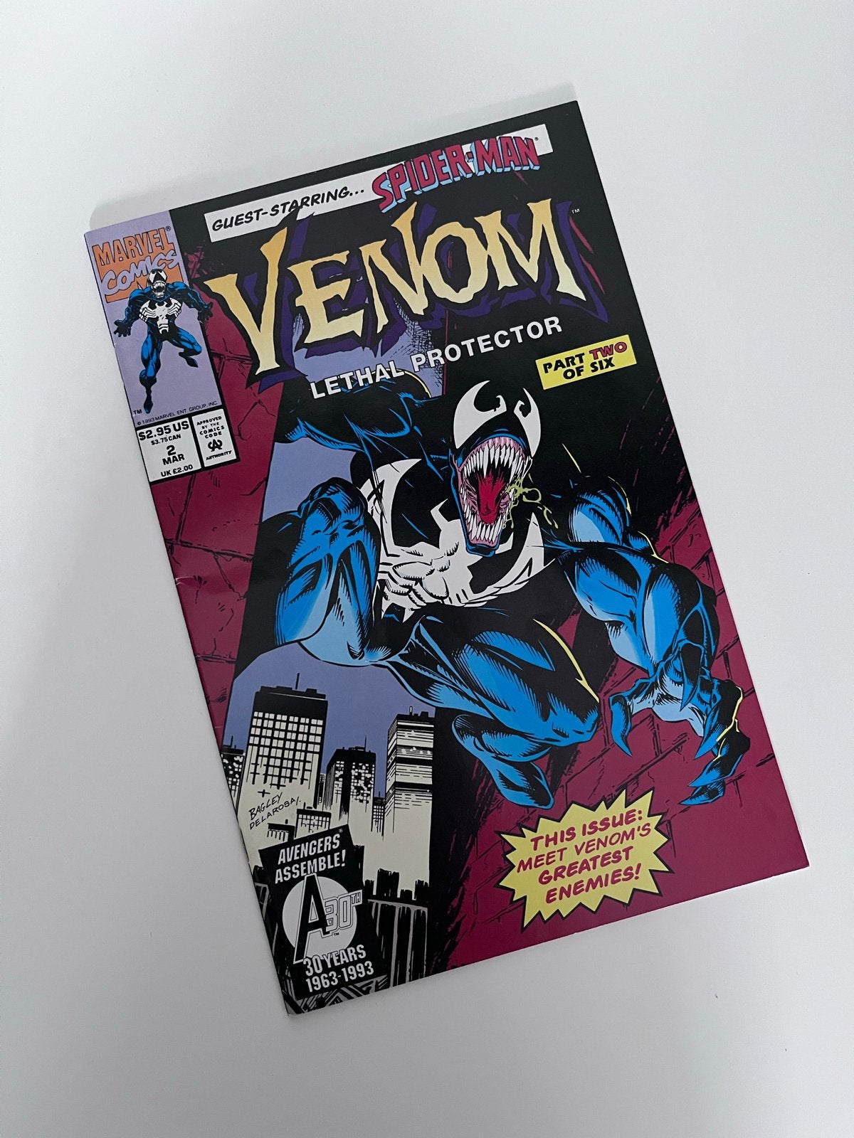 Venom Lethal Protector #2 Marvel Comics (1993), Boeken, Stripboeken, Zo goed als nieuw, Eén stripboek, Ophalen of Verzenden