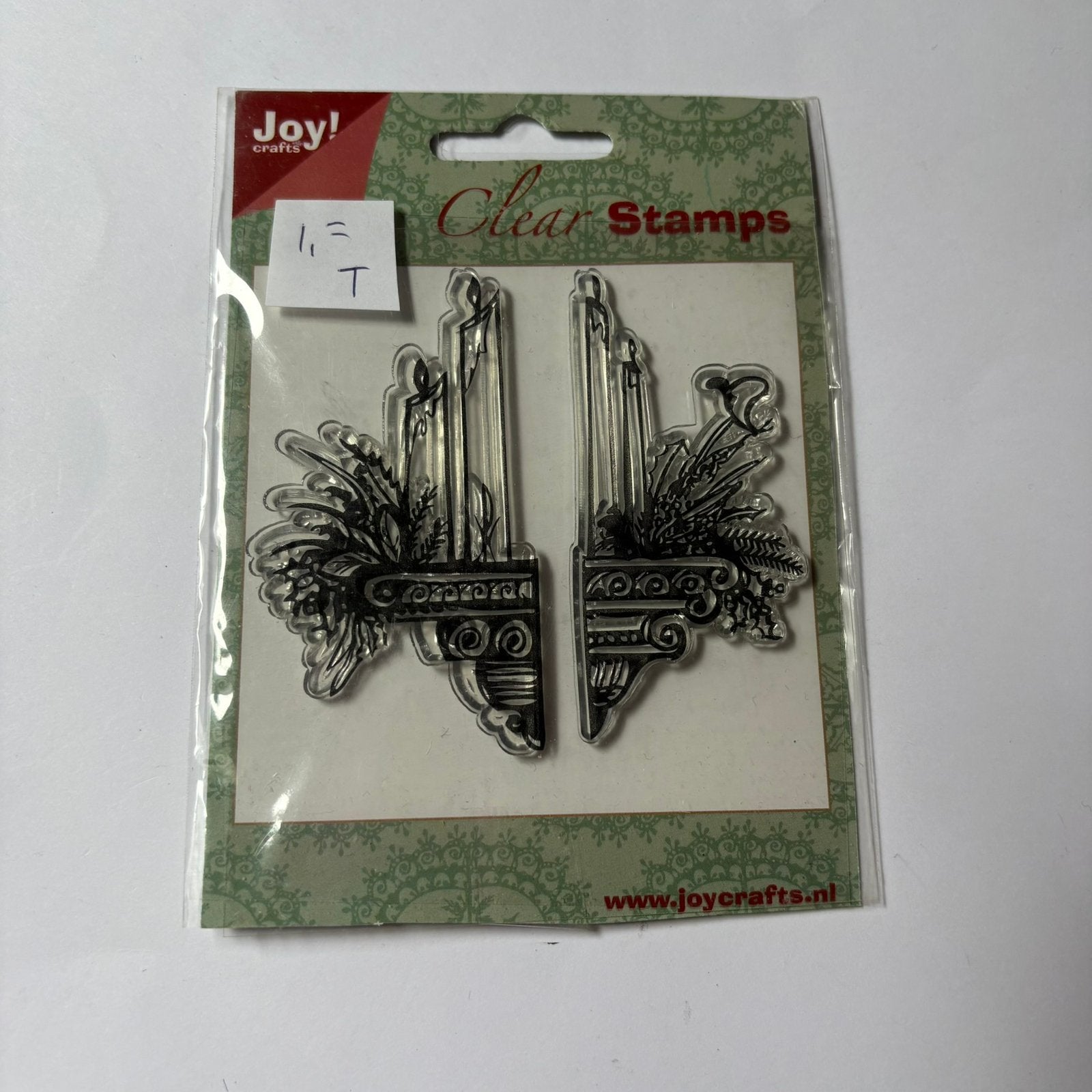 Stempel joy kerst kaarsen, Hobby en Vrije tijd, Stempelen, Ophalen of Verzenden, Zo goed als nieuw, Clearstamp