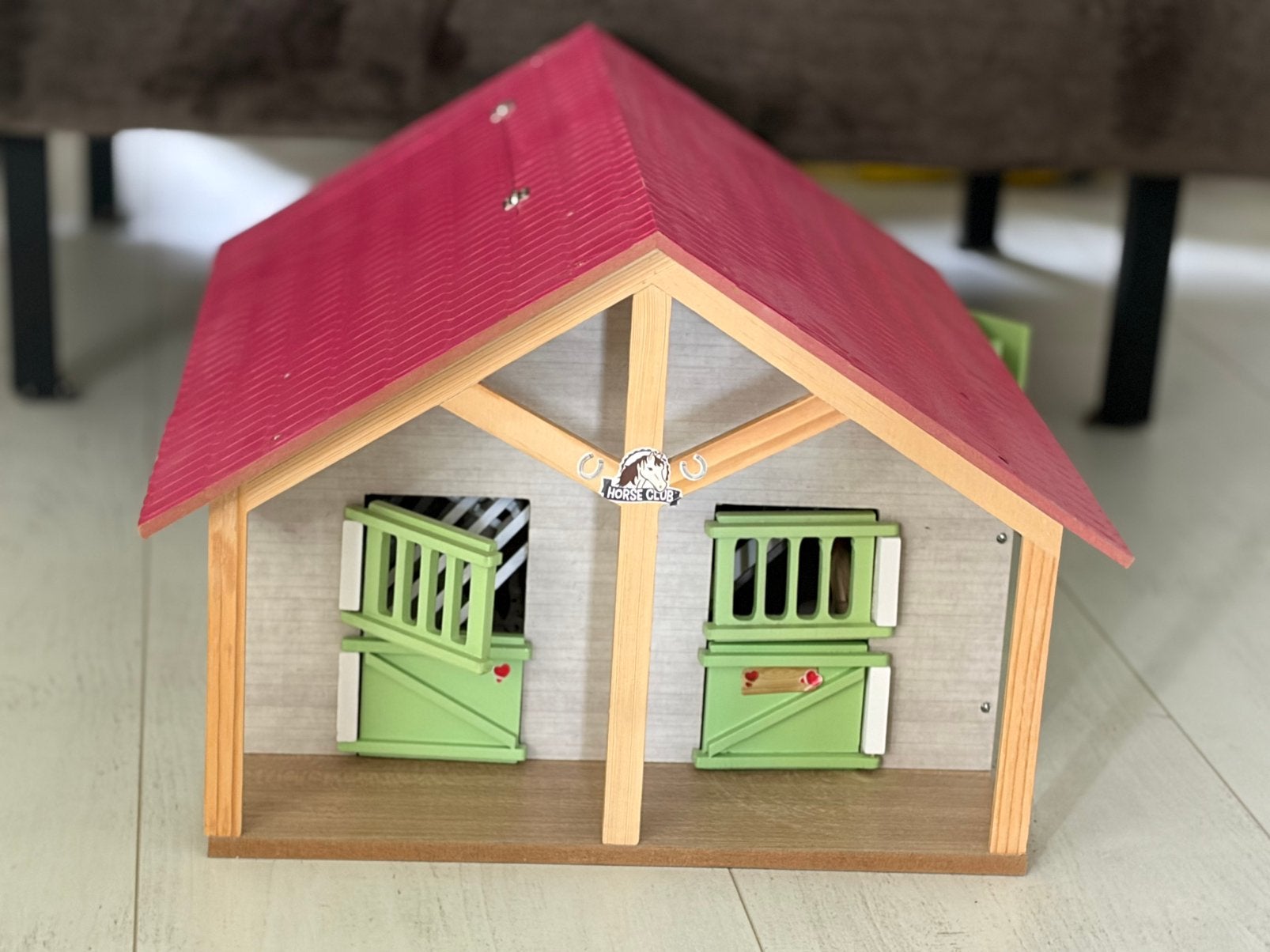 Paardenstal, oa. voor Schleich paarden, optie accessoires, Ophalen of Verzenden, Zo goed als nieuw, Overige typen