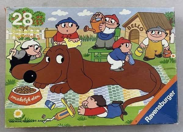 Mainzelmännchen III Puzzel Ravensburger 28 delen compleet, Verzenden, 500 t/m 1500 stukjes, Gebruikt, Legpuzzel