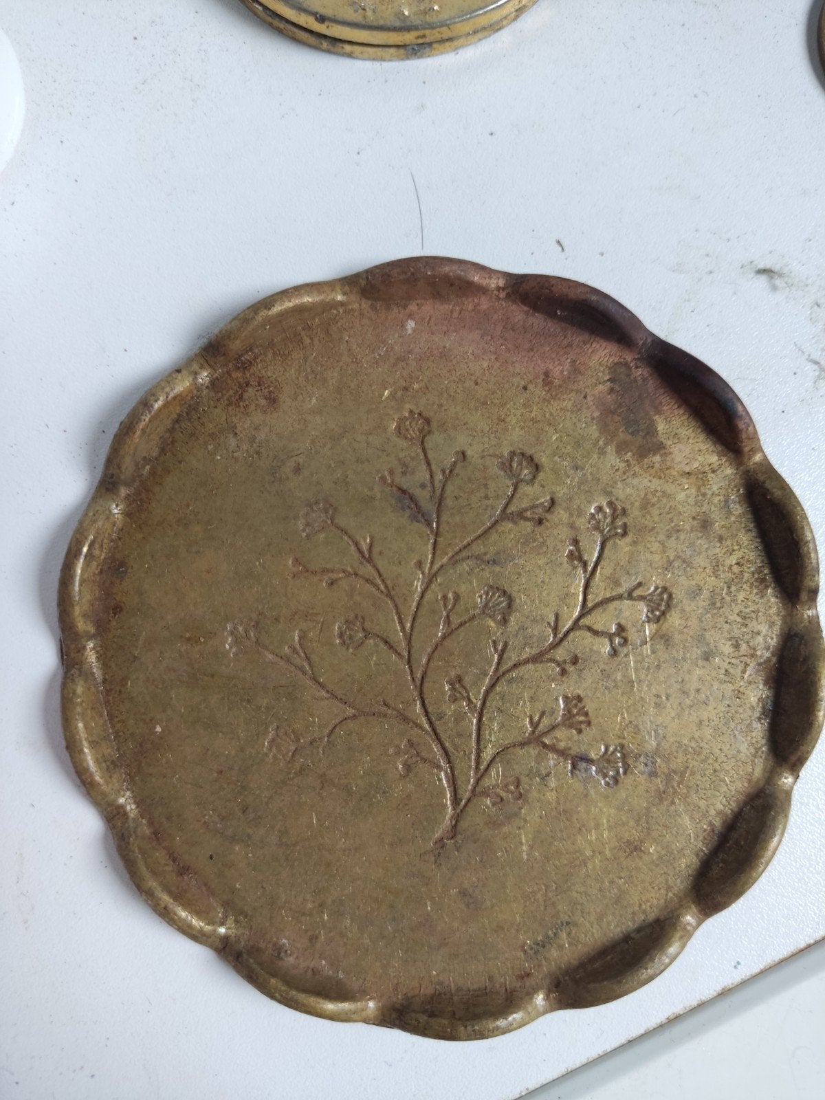 Vintage bronzen decoratief bord C. Varela, Ophalen of Verzenden, Midden-Oosten