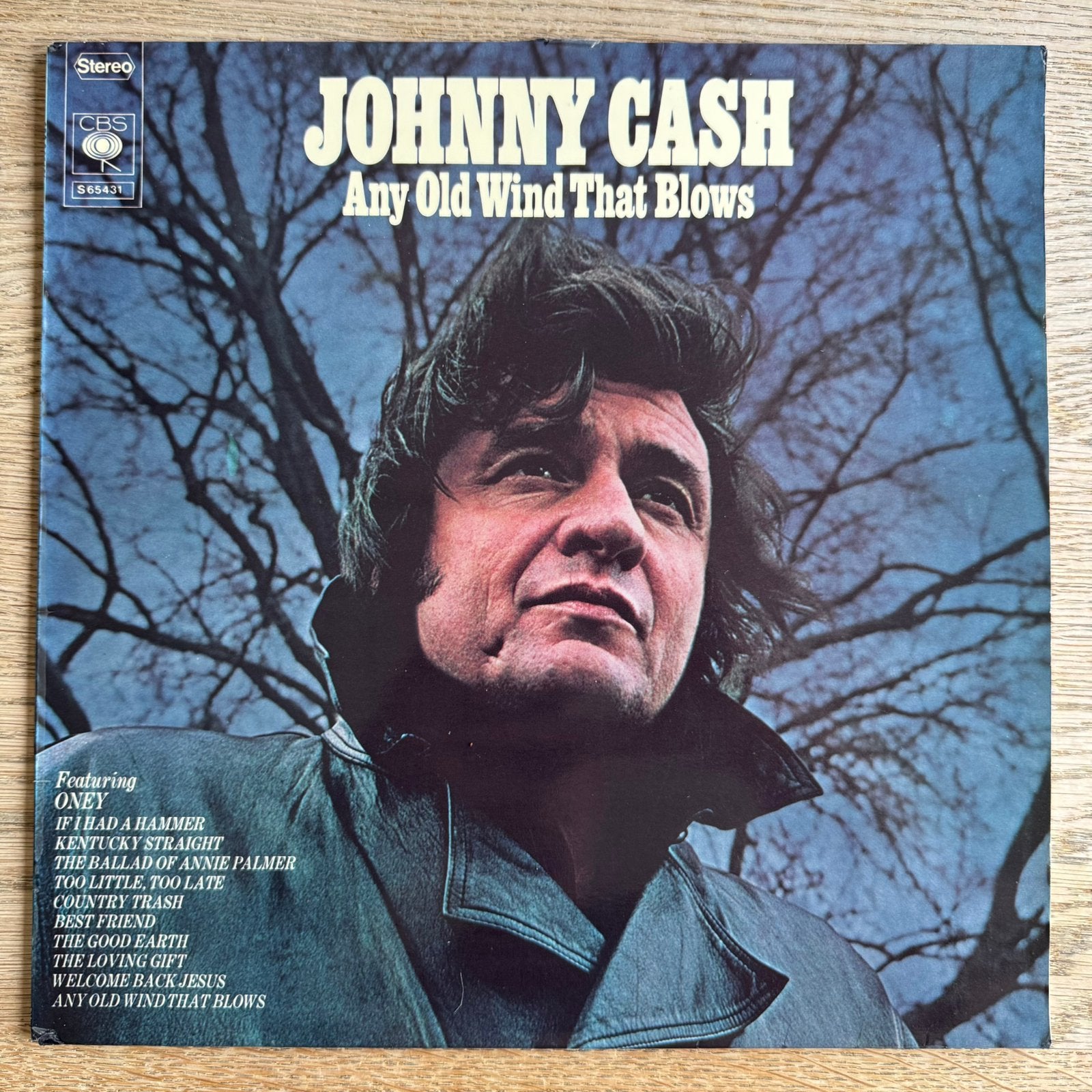 Johnny Cash Any Old Wind That Blows LP Vinyl 1973 Country, Gebruikt, Fotohoes, Ophalen of Verzenden, 1970 - 1979
