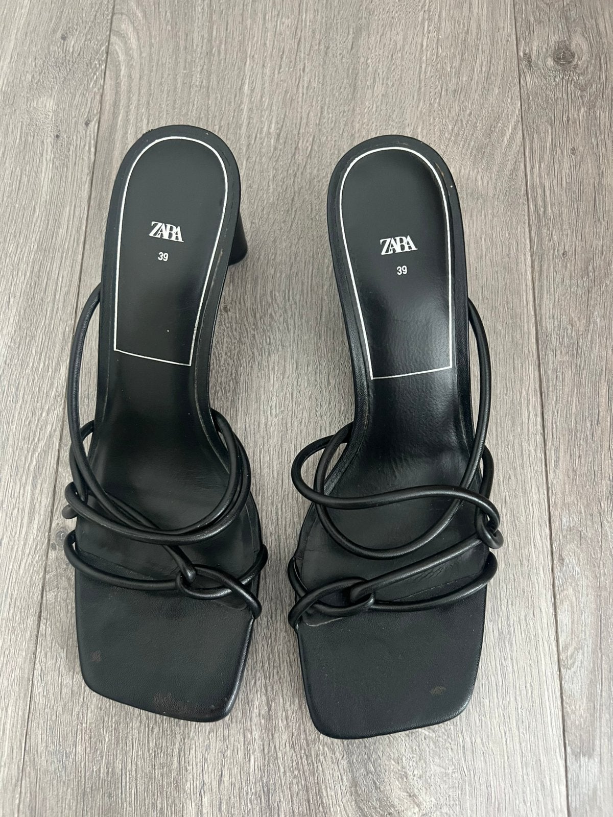 Zara muiltjes hebben zwarte, geknoopte bandjes, Ophalen of Verzenden, Zo goed als nieuw