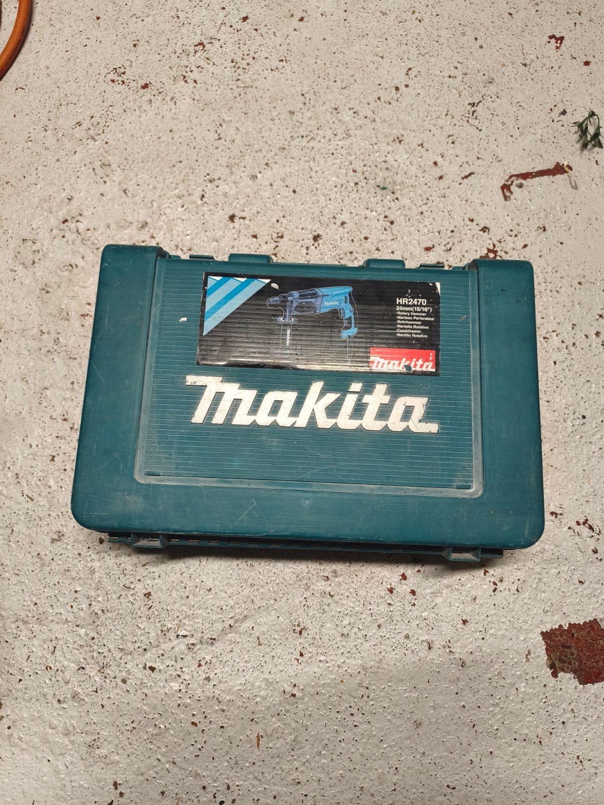 Makita HR2470 Boorhamer met borenset, Boor- en/of Breekhamer, Ophalen of Verzenden, Klopboormechanisme, Gebruikt