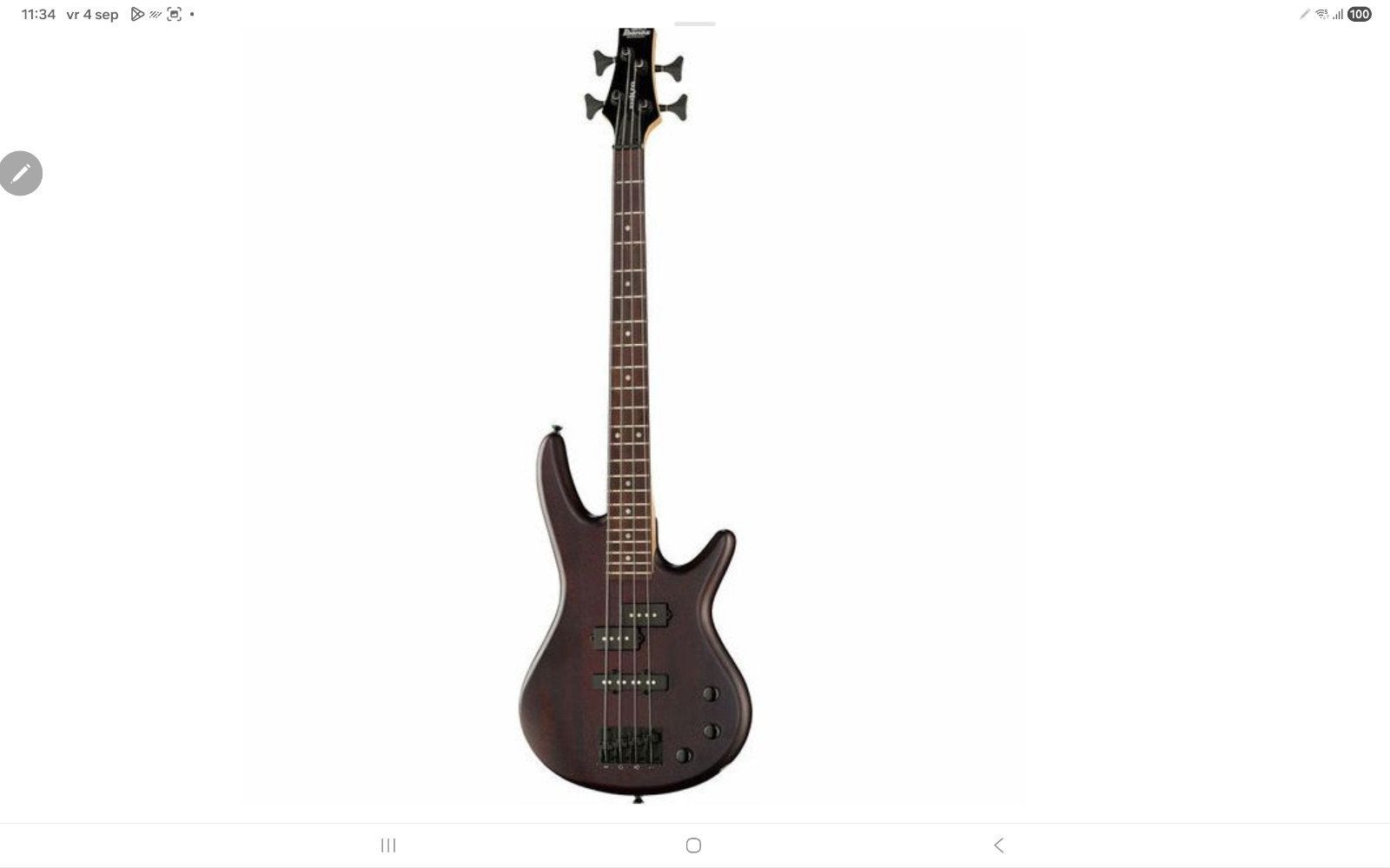 GEVRAAGD : Ibanez GSRM20B Mikro bass gitaar., Muziek en Instrumenten, Snaarinstrumenten | Gitaren | Bas, Ophalen, Zo goed als nieuw