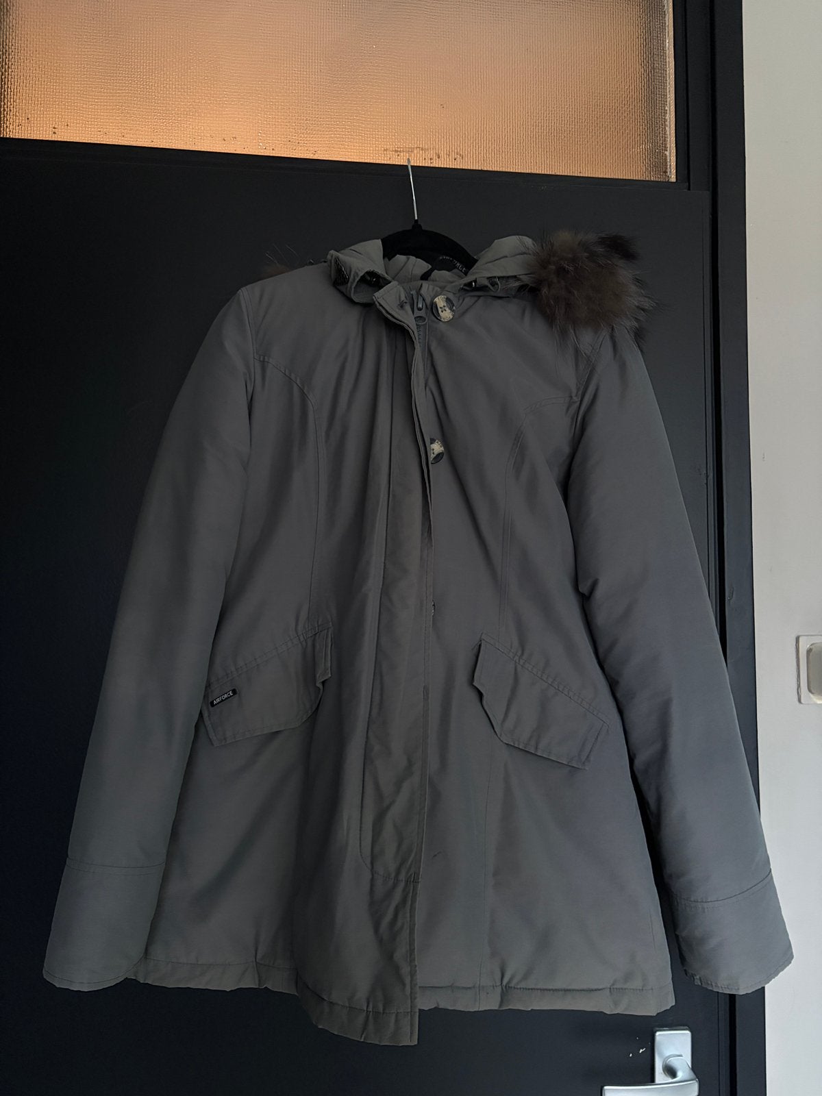 Airforce winter jas maat L dames, Ophalen of Verzenden, Zo goed als nieuw, Grijs