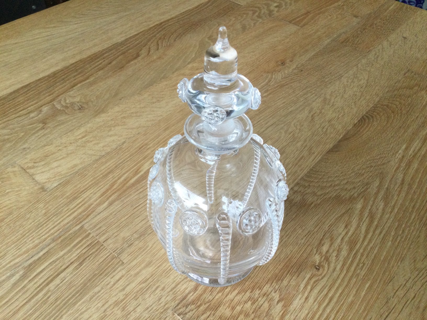Nøstetangen karaf Hadeland glasfabriek Noorwegen Serica., Antiek en Kunst, Ophalen of Verzenden