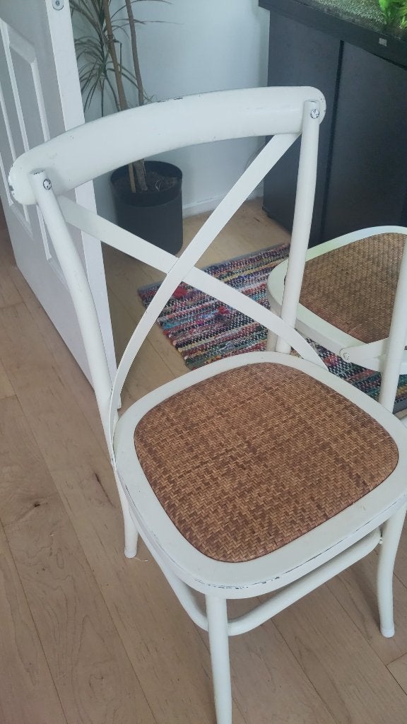 5 eetkamerstoelen, Ophalen, Gebruikt, Wit, Vijf, Zes of meer stoelen
