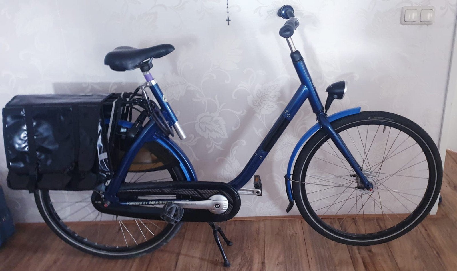 Gazelle Damesfiets blauw 28inch 55cm, Fietsen en Brommers, Fietsen | Dames | Damesfietsen, Ophalen, Terugtraprem, Gazelle, 53 tot 56 cm