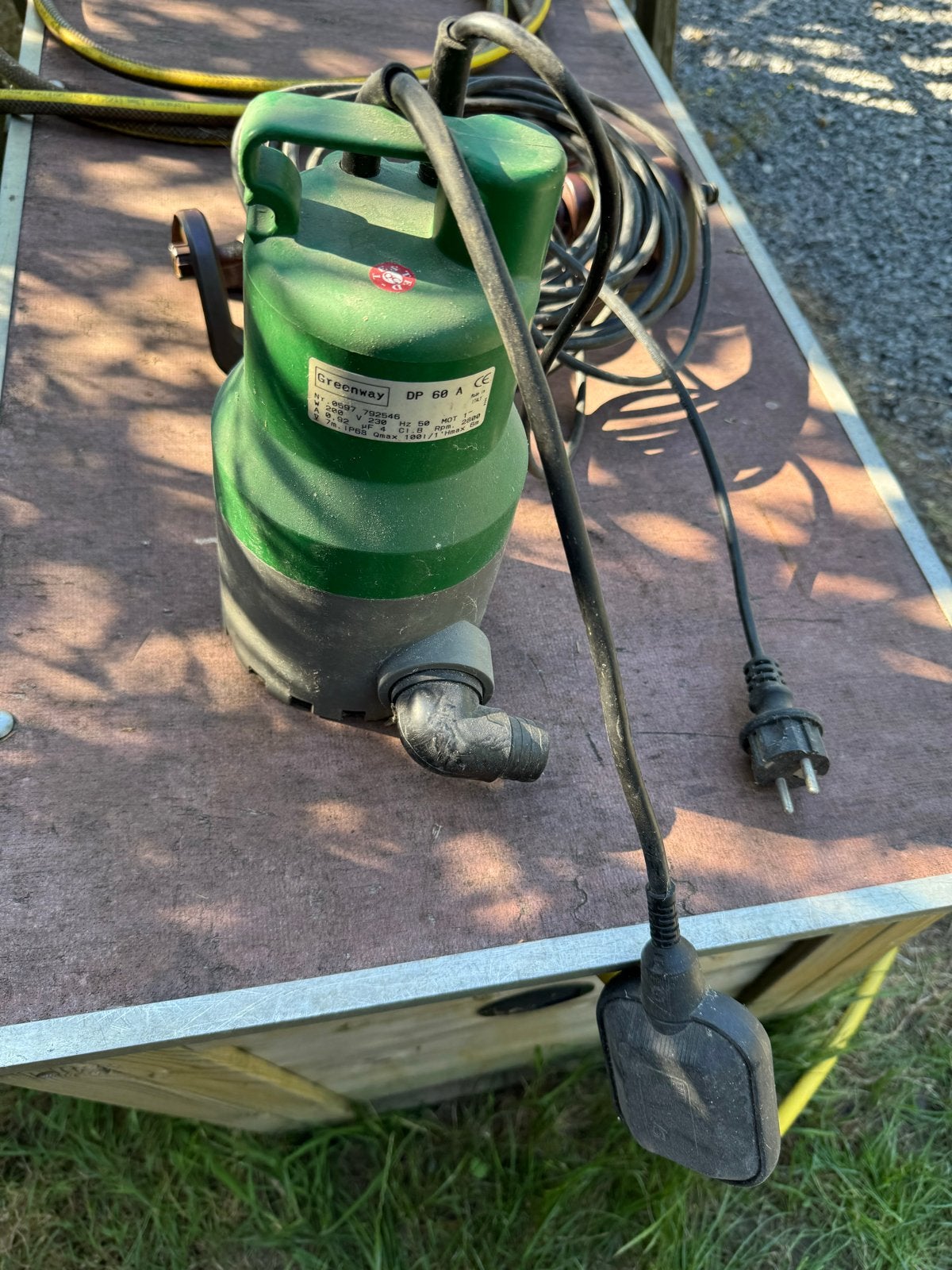 Greenway Dompelpomp DP 60 A - 200W, 100 l/min, Ophalen, Gebruikt, Elektrisch, Dompelpomp