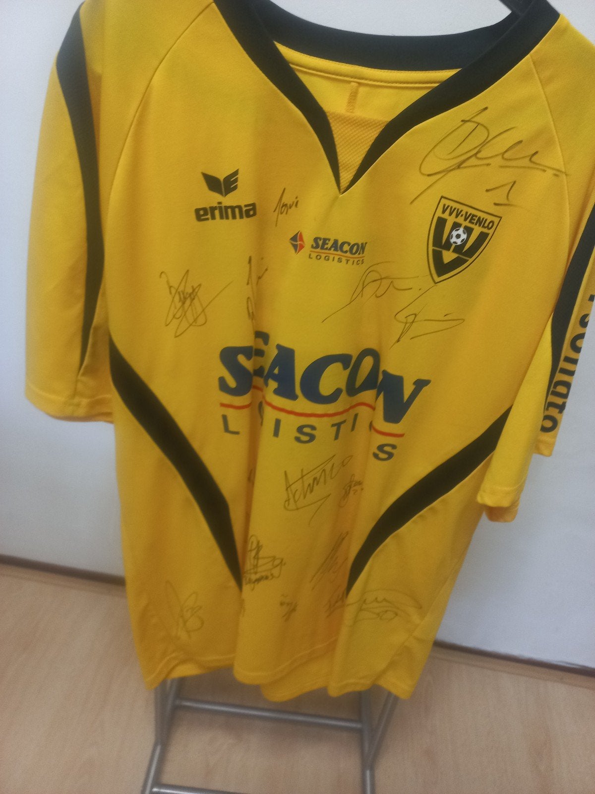 Gesigneerd VVV-Venlo Thuisshirt - Seizoen 2018/2019, Maat L, Ophalen of Verzenden, Zo goed als nieuw, Shirt