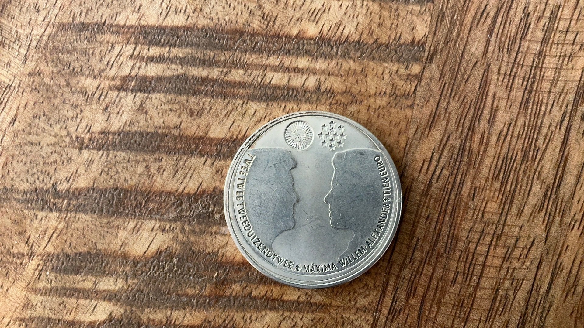 Zilveren 10 euro munt (huwelijksmunt), Ophalen of Verzenden, Koningin Juliana, 10 gulden, Zilver