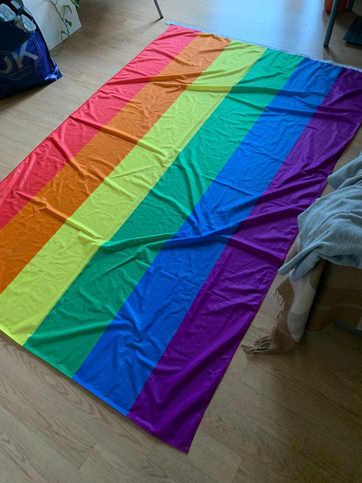 Grote regenboog vlag (150x225), Ophalen of Verzenden, Zo goed als nieuw