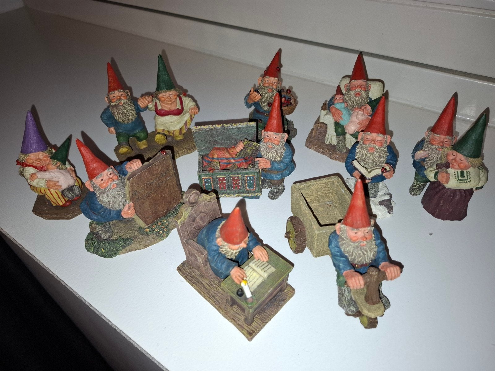 10 originele Rien Poortvliet kabouters, Ophalen of Verzenden, Gebruikt