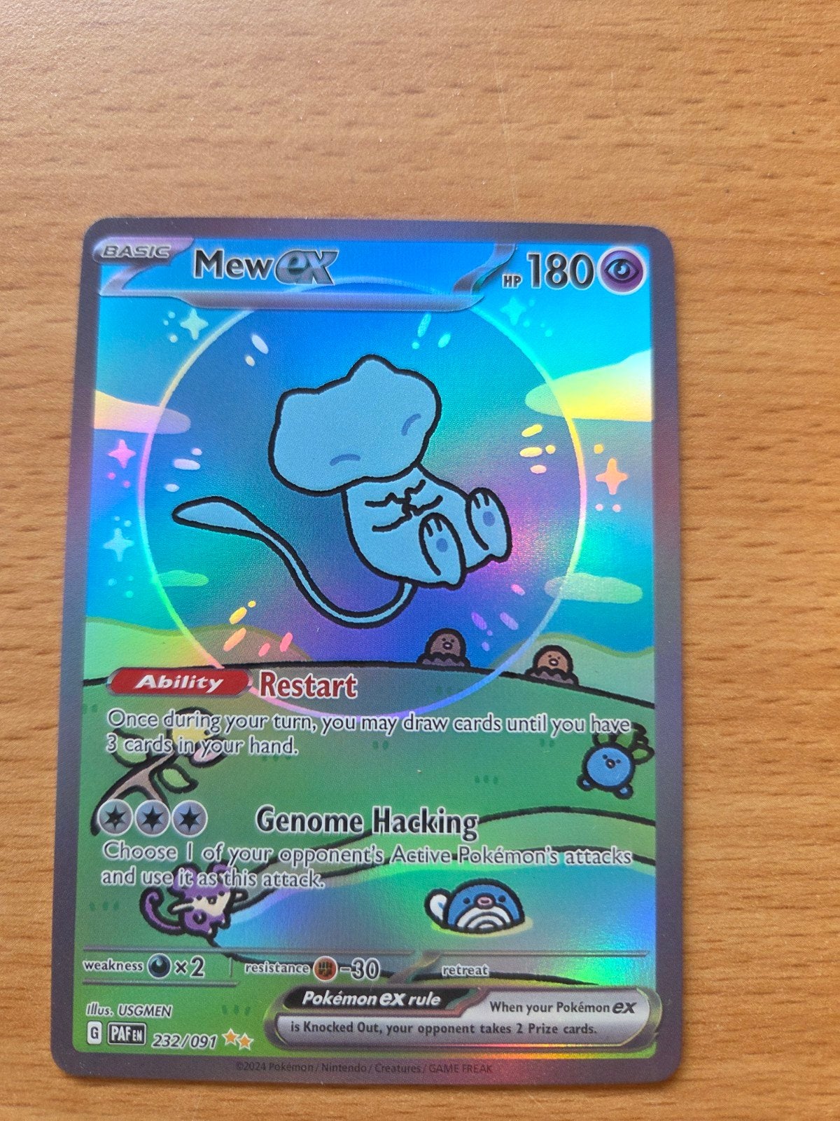 Pokemon kaart mew ex #232, Verzenden, Foil, Losse kaart, Zo goed als nieuw