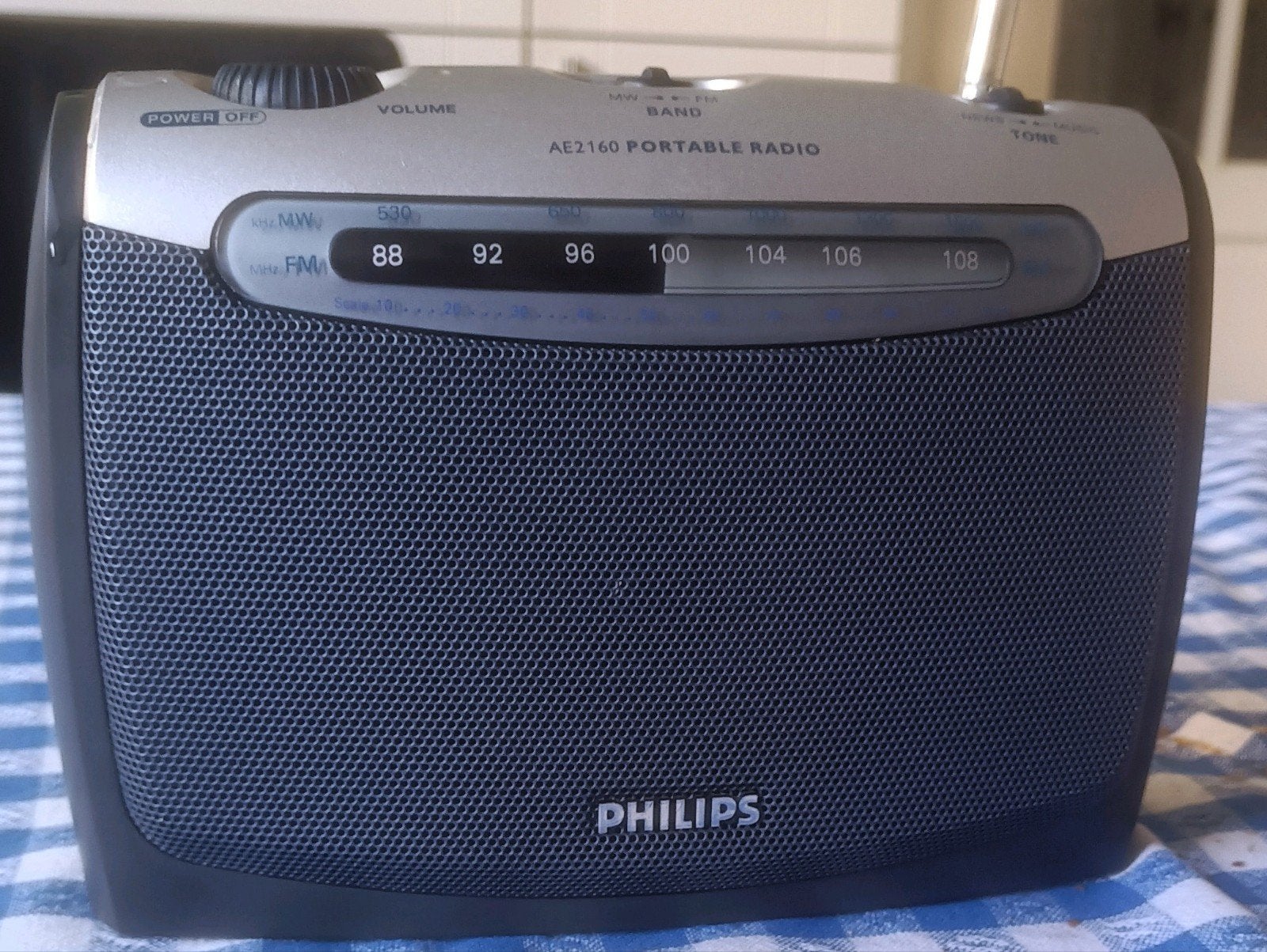 simpele draagbare Philips AE 2160 ( nood) radio, Ophalen, Gebruikt, Transistorradio