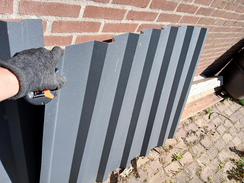 Metalen golfplaten voor afscheiding/dak 194 x 100, Tuin en Terras, Ophalen, 1 tot 2 meter, Minder dan 3 meter, Nieuw
