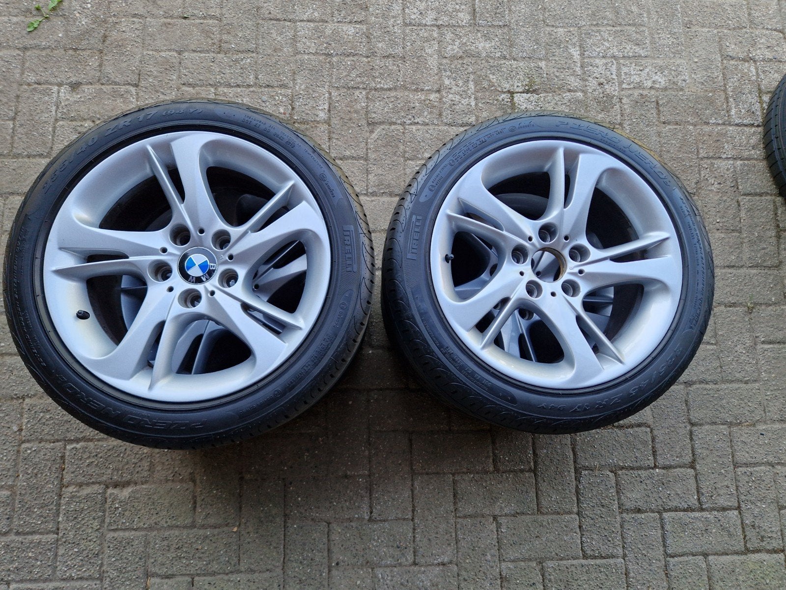 Breedset 17 inch Turbine Velgen BMW Z4 E89 255/225, Ophalen, Gebruikt, 255 mm, Banden en Velgen