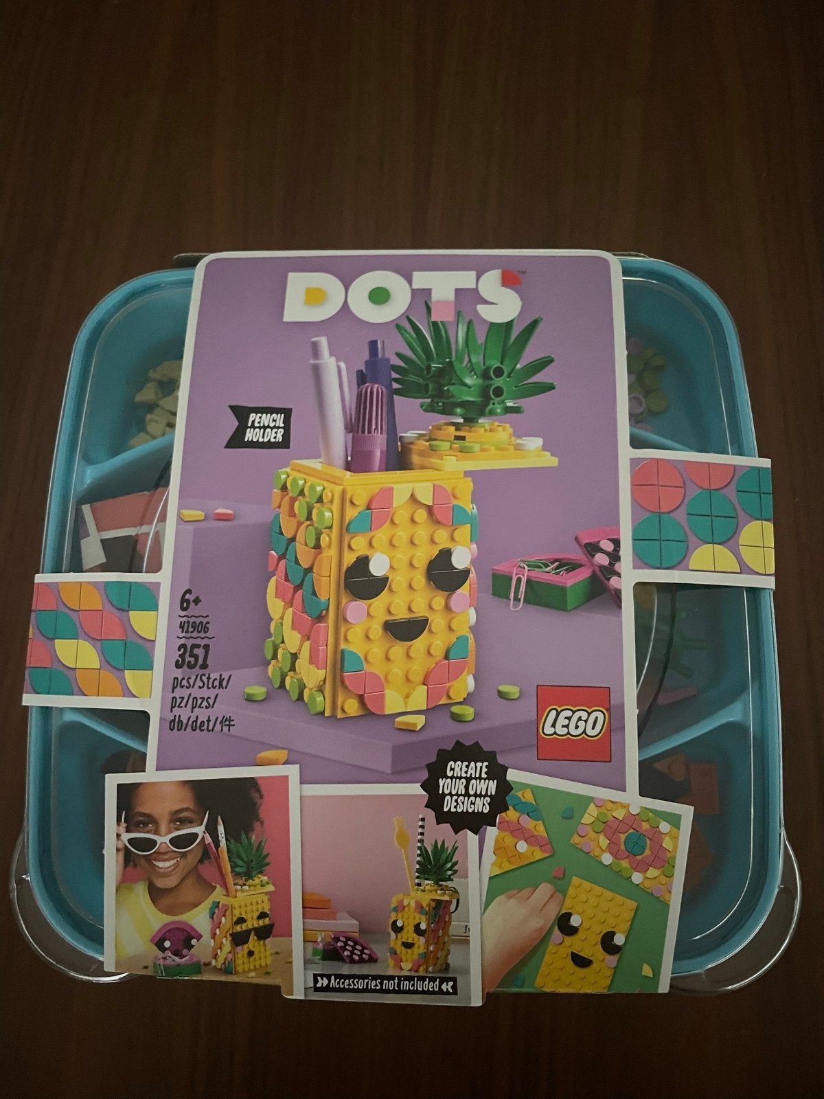 LEGO DOTS Ananas Pennenbakje - 41906, Overige thema's, Inclusief instructies, Lego, Ophalen of Verzenden