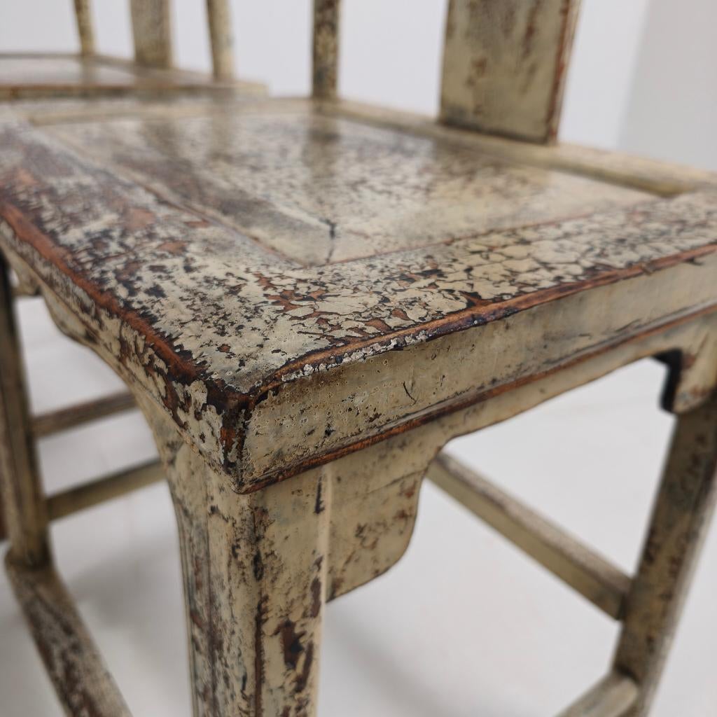 Set van vier 19e-eeuwse Chinese jukrugstoelen, circa 1890, Antiek en Kunst, Antiek | Meubels | Stoelen en Banken, Ophalen of Verzenden