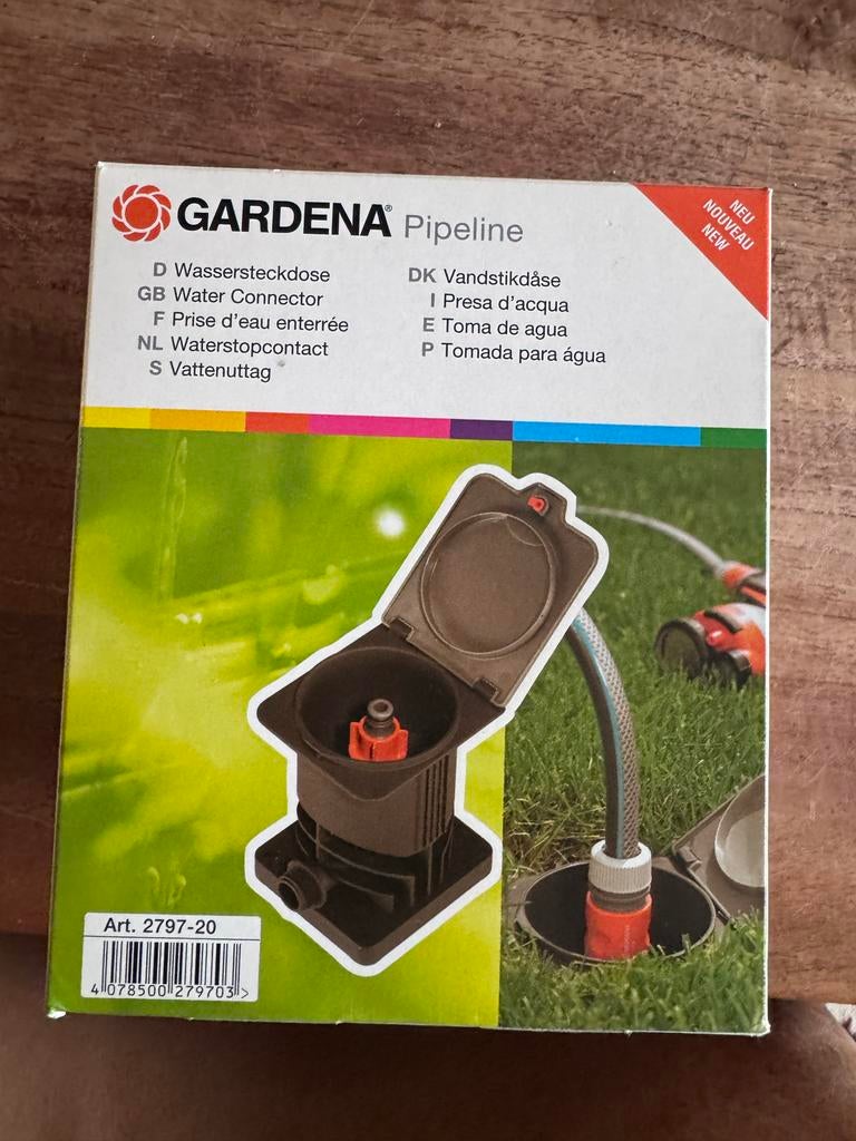 2x Gardena Pipeline Waterstopcontact - Nieuw in doos, Verzenden, Nieuw, Overige typen