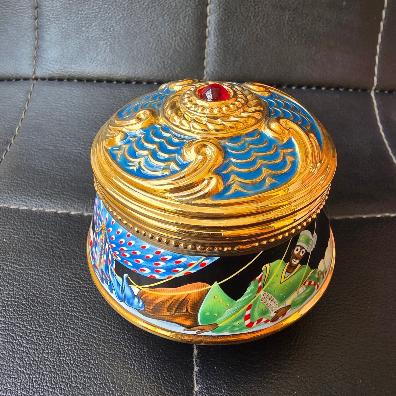 Petrouchka Muziekdoosje faberge x franklin mint, Antiek en Kunst, Ophalen of Verzenden