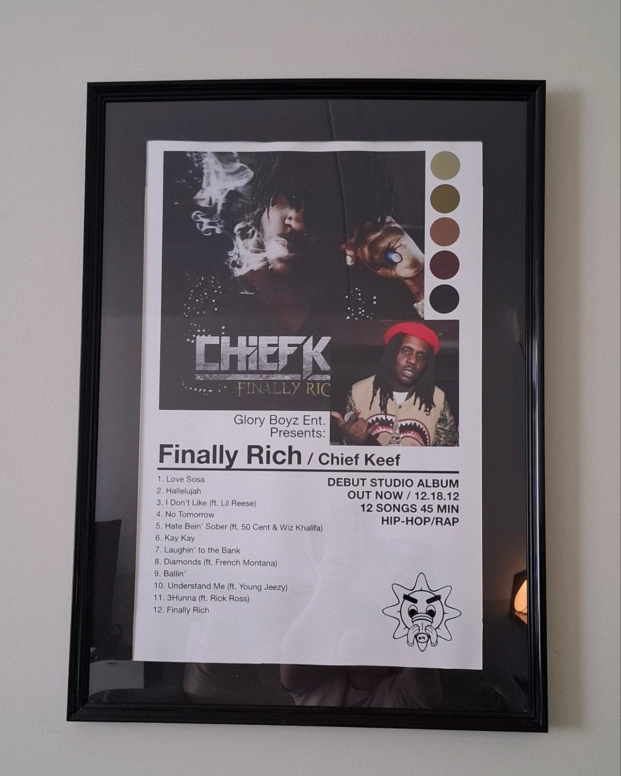 Ingelijste album posters: Chief Keef & Playboi Carti, Ophalen, Zo goed als nieuw, A1 t/m A3