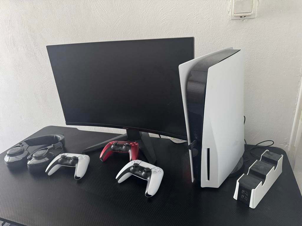 PS5 Disc Edition Compleet Gaming Pakket met MSI Scherm, Ophalen of Verzenden, Gebruikt