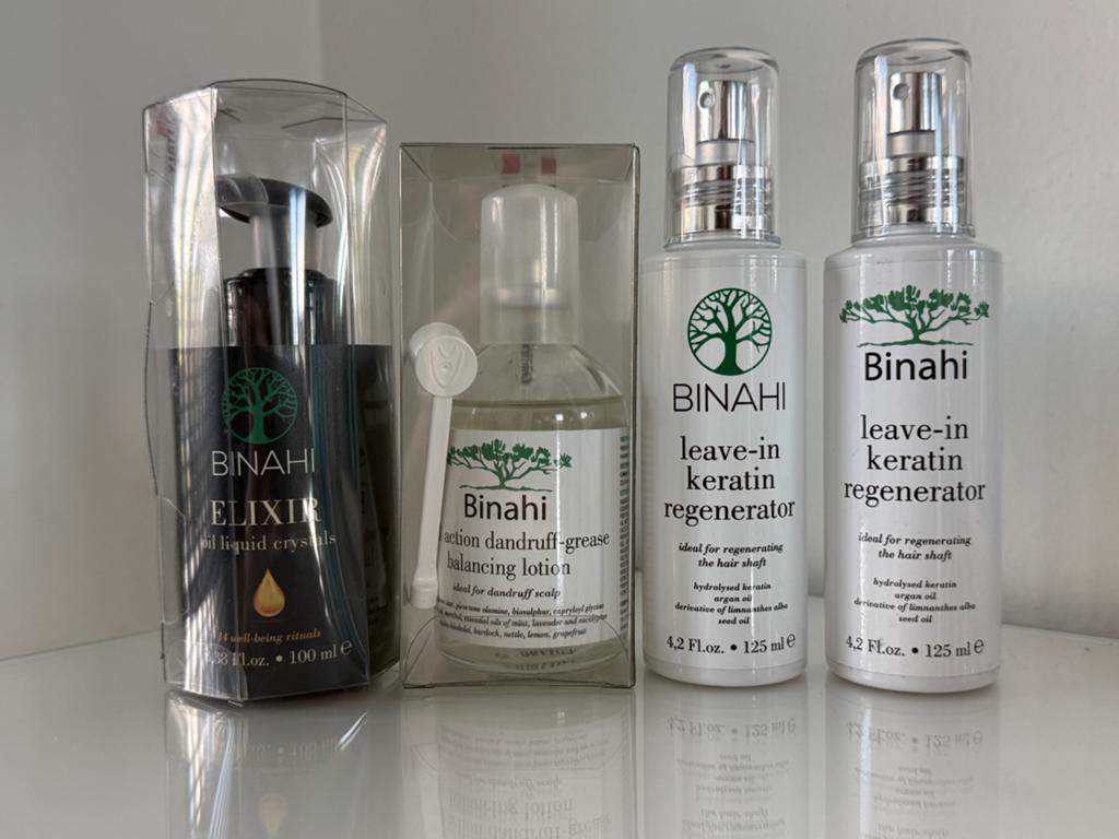 BINAHI Haarverzorgingsset: Elixir, Lotion & Keratine Spray, Ophalen of Verzenden, Nieuw, Haarverzorger of -hersteller