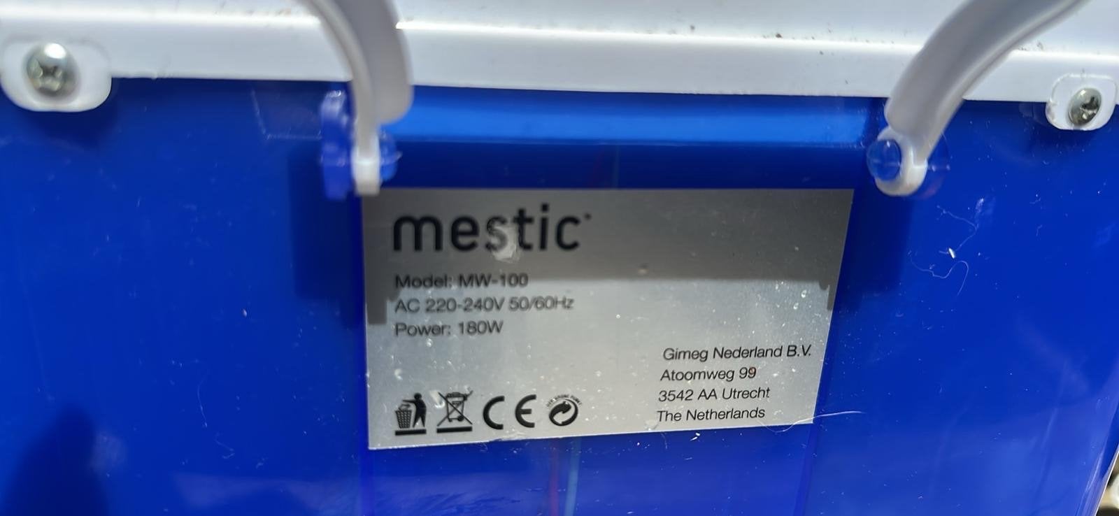 Mestic MW-100 Mini Wasmachine - Ideaal voor Camping/Camper, Witgoed en Apparatuur, Wasmachines, Ophalen, Minder dan 1200 toeren