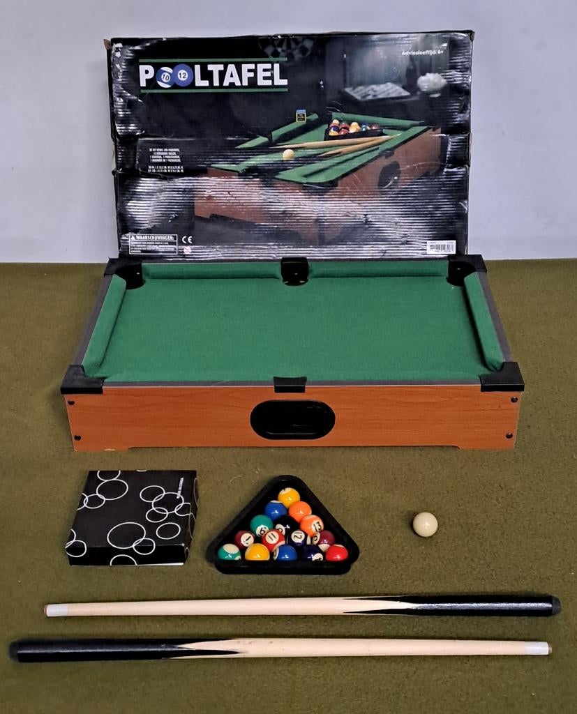 Mini pooltafel / poolbiljart, Sport en Fitness, Biljarten en Poolen, Ophalen of Verzenden, Gebruikt, Pooltafel
