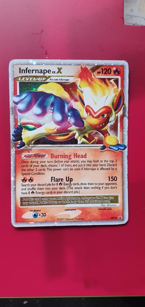 Infernape X DP10 holo pokemon kaart, Ophalen of Verzenden, Gebruikt