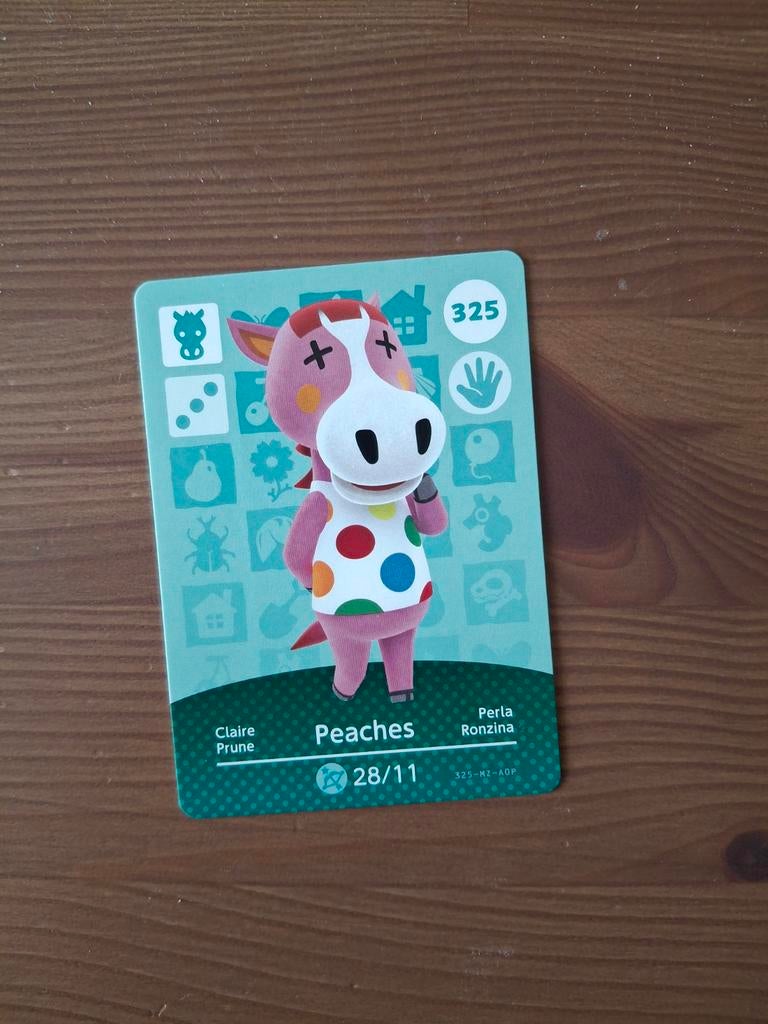 Animal Crossing Amiibo #325 Peaches, 1 speler, Ophalen of Verzenden, Zo goed als nieuw, Vanaf 3 jaar