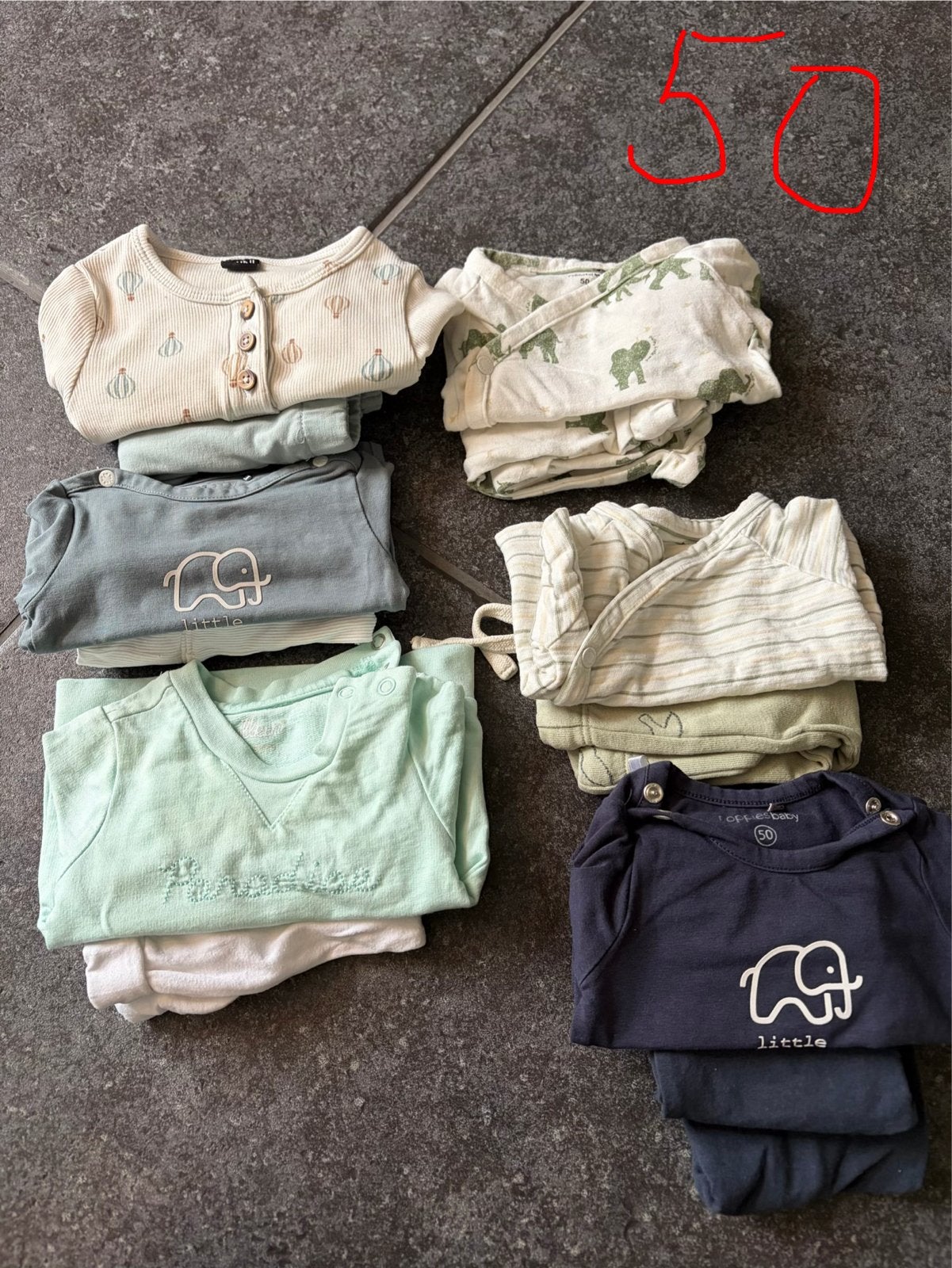 Grote kledingbundel babykleding maat 50 en 56, Ophalen of Verzenden, Gebruikt, Jongetje, Setje