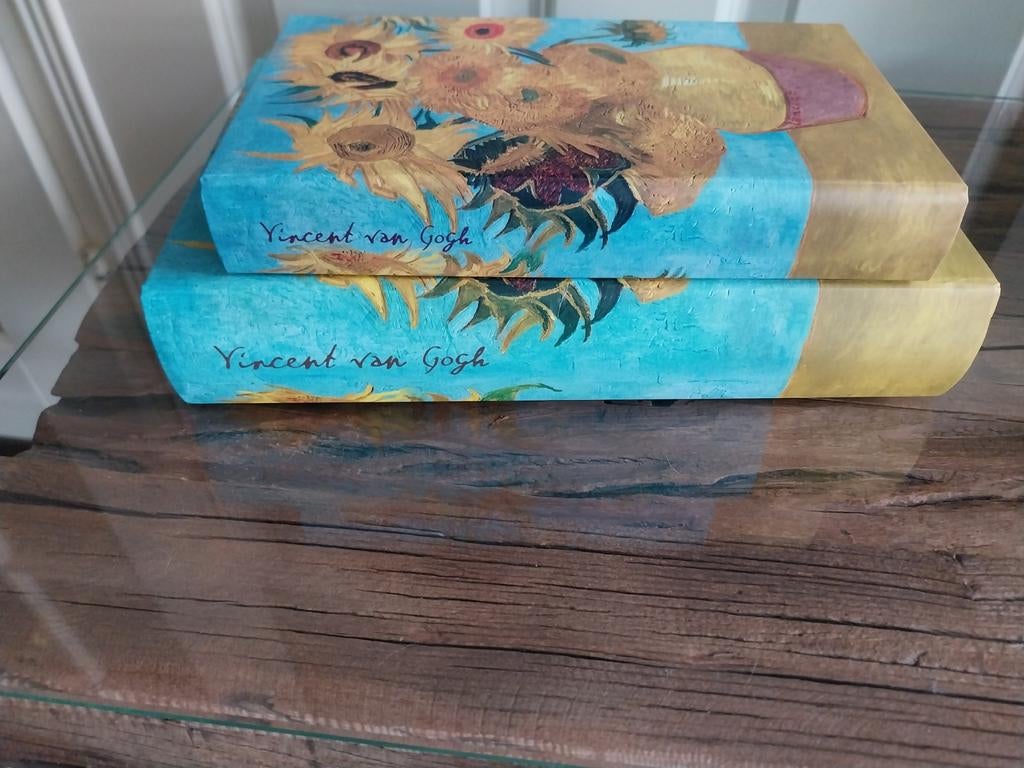 Nieuwe set deco boeken - Van Gogh Zonnebloemen, Huis en Inrichting, Woonaccessoires | Overige, Meerkleurig, Nieuw, Ophalen of Verzenden
