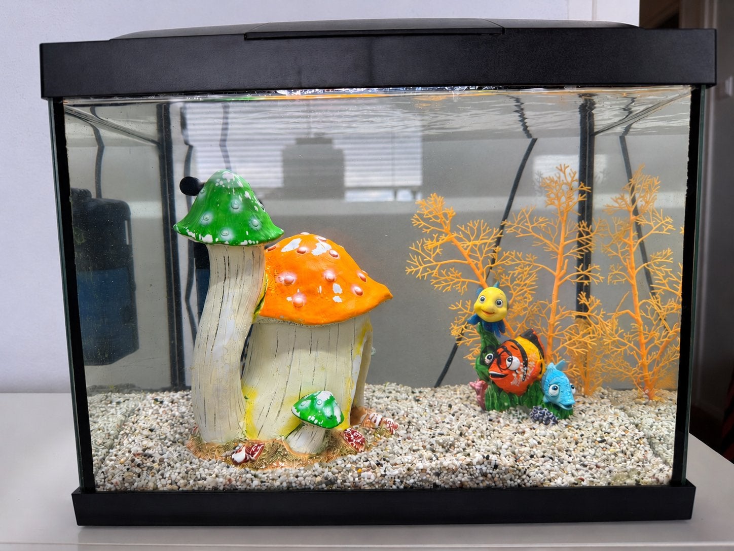 SuperFish aquarium 20 liter – inclusief decoratie, Ophalen, Gebruikt, Superfish, Inclusief deksel