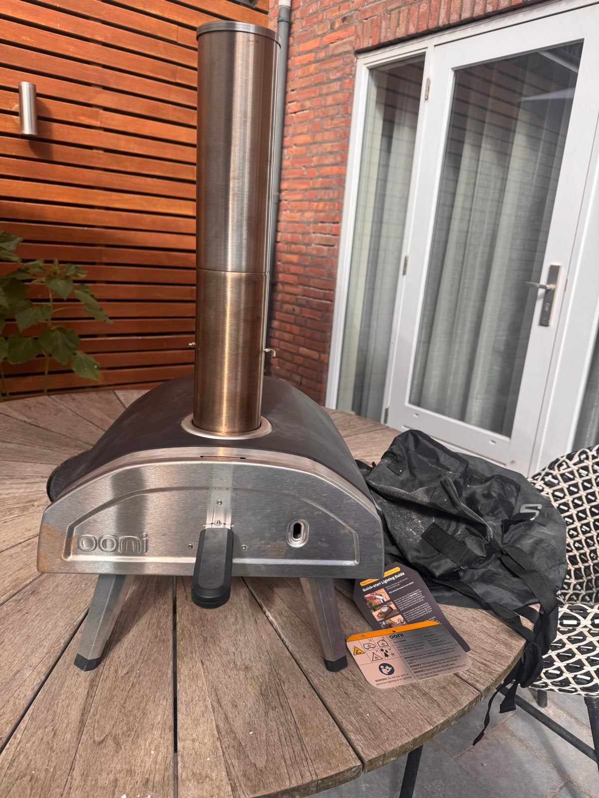 Ooni Fyra 12 pizzaoven met pellets en pizzaschep, Tuin en Terras, Ophalen, Zo goed als nieuw