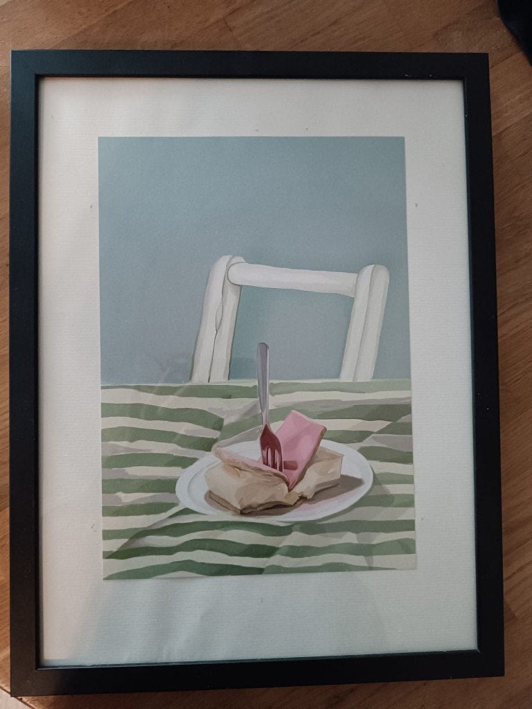 Fotolijst zwart inclusief poster (43x33 cm), Ophalen, Nieuw, Kunststof