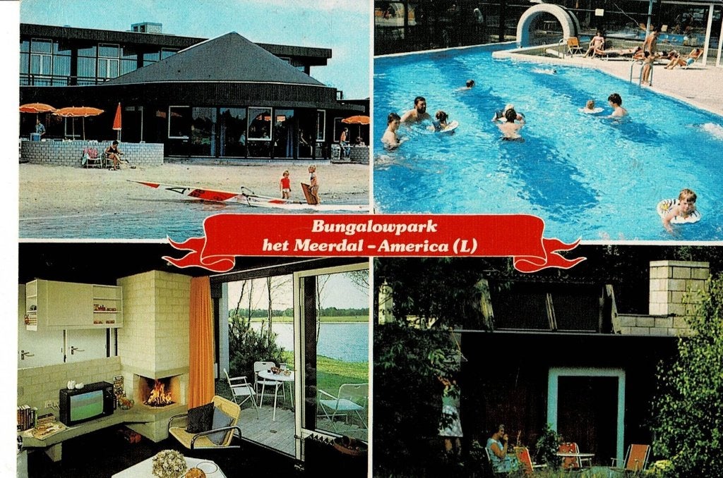 Oude ansichtkaart Bungalowpark het Meerdal - America (L), Ophalen of Verzenden, 1960 tot 1980, Gelopen, Limburg