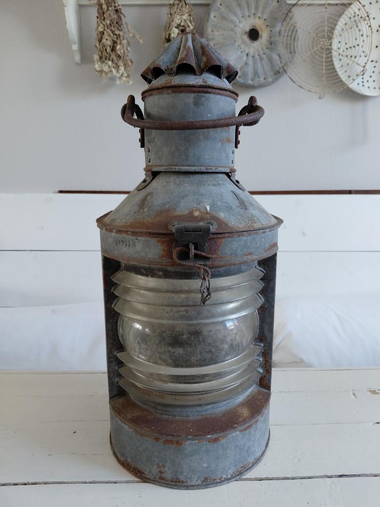 oude scheeps lamp, Ophalen of Verzenden