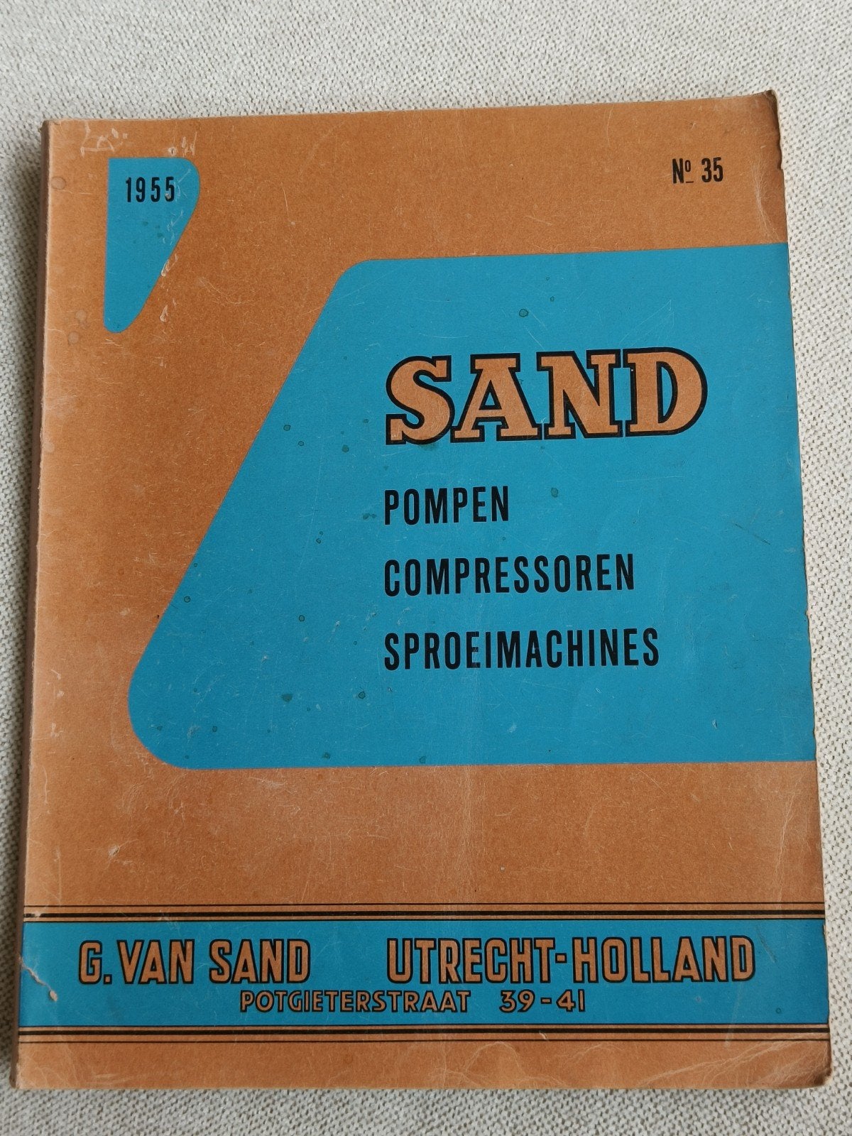 1955, CATALOGUS SAND UTRECHT, POMPEN, COMPRESSOREN, ENZ, Verzenden, Gelezen