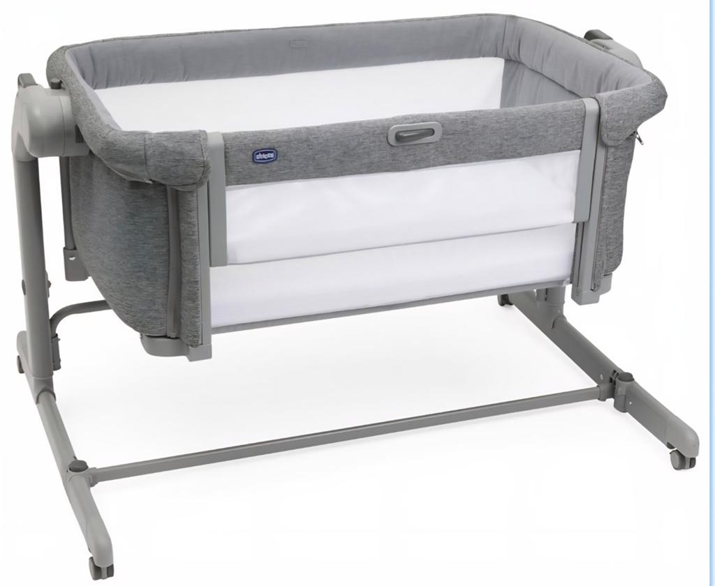 Chicco Next2Me Magic Evo Co-Sleeper Wieg - Grijs Met Matrass, Ophalen of Verzenden, Zo goed als nieuw, Wieg