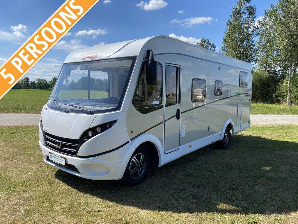 Dethleffs Trend 7057 EB 9-traps automaat, Caravans en Kamperen, Campers, Fiat, Bedrijf, Diesel, Luifel