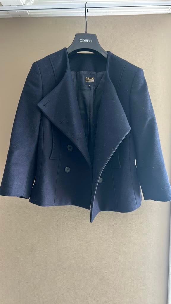 Pauw jas, Kleding | Dames, Ophalen of Verzenden, Zo goed als nieuw, Maat 36 (S), Zwart