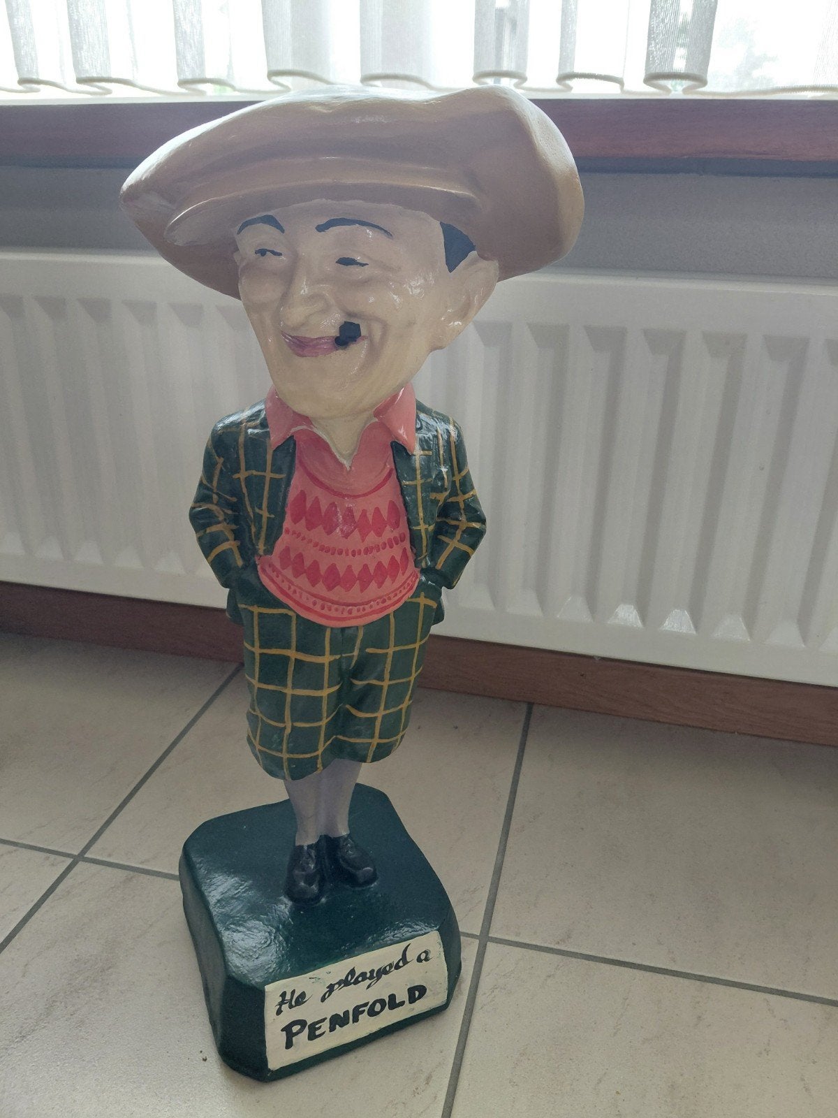 Vintage Penfold Golfspeler Beeld - Uniek Decoratiestuk, Ophalen of Verzenden, 20 - 50 cm, Steen of Keramiek, Beeld