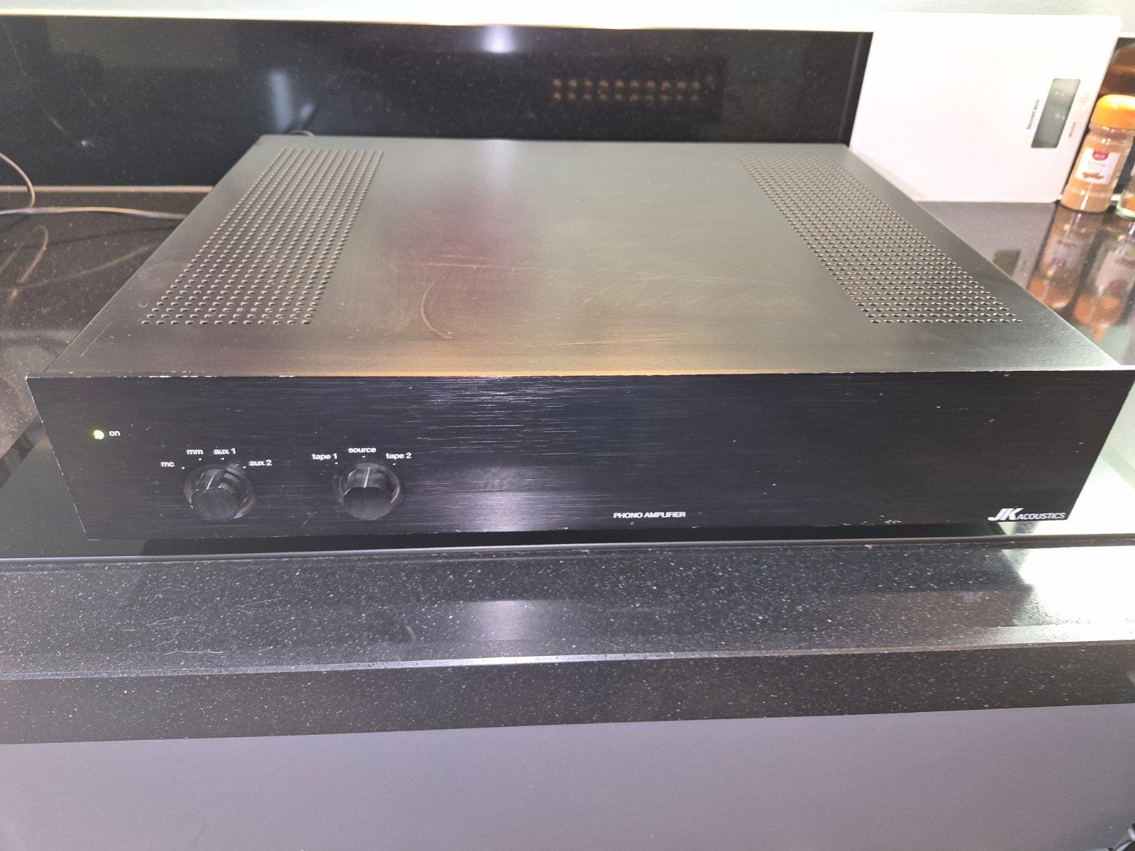 JK Acoustics Phono Voorversterker - Product van Nederland, Overige merken, Gebruikt, Ophalen of Verzenden, Minder dan 60 watt