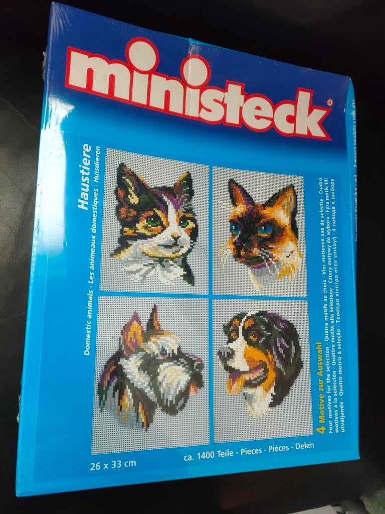 Ministeck huisdieren 4 motieven nieuw, Ophalen of Verzenden, Nieuw
