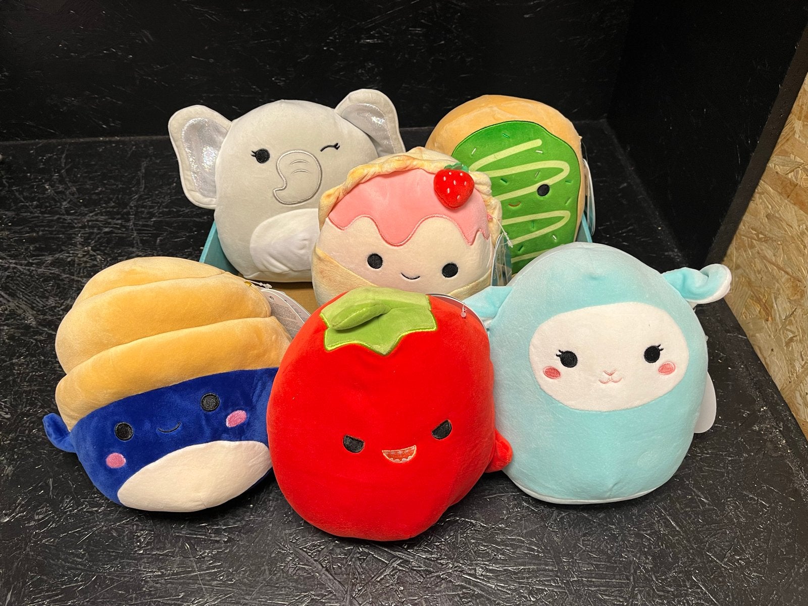Squishmallows set van 6 - 19cm knuffels, Overige karakters, Overige typen, Nieuw, Ophalen of Verzenden