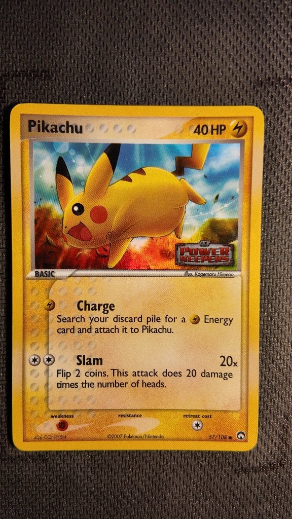 Pikachu 57 Power Keepers | Pokemon kaart, Ophalen, Zo goed als nieuw, Losse kaart, Foil