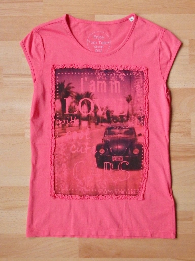 T-shirt Tom Tailor auto maat 152, Meisje, Zo goed als nieuw, Shirt of Longsleeve, Ophalen